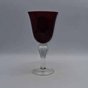 Ruby Red Water Goblet By Willam Roberts